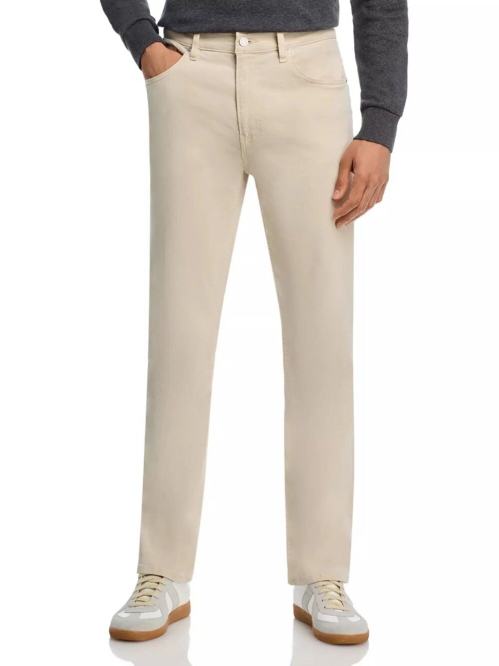 Frame Mens Jeans Size 38 x 32 Milk Beige Modern Mid Rise Straight Five Pocket